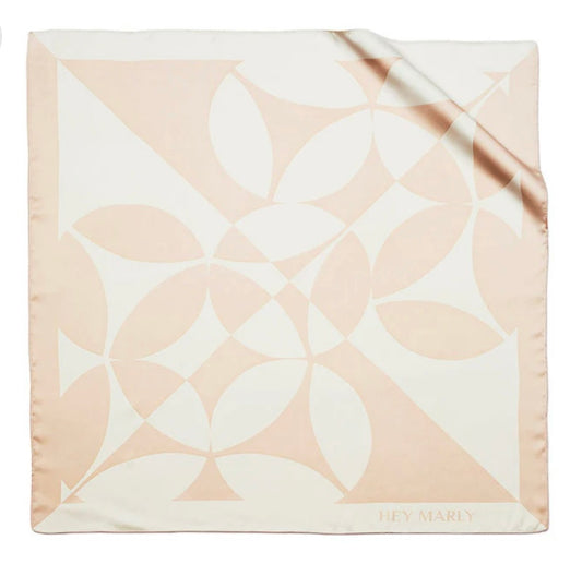 Tuch „SILKY STAR LOGO PRINT - NUDE“