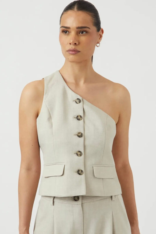 YASTAVA ONE SHOULDER WAISTCOAT