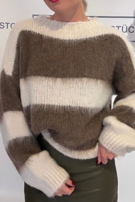 Pullover „4453“ Beige/Taupe