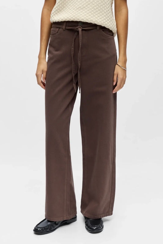 Jeans „Objrosie“ Braun