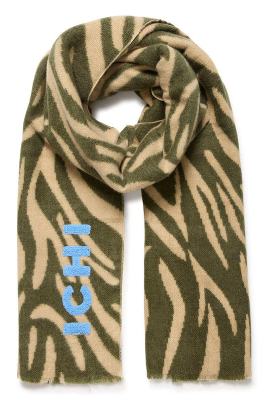 Schal „20124385“ Beige/Oliv