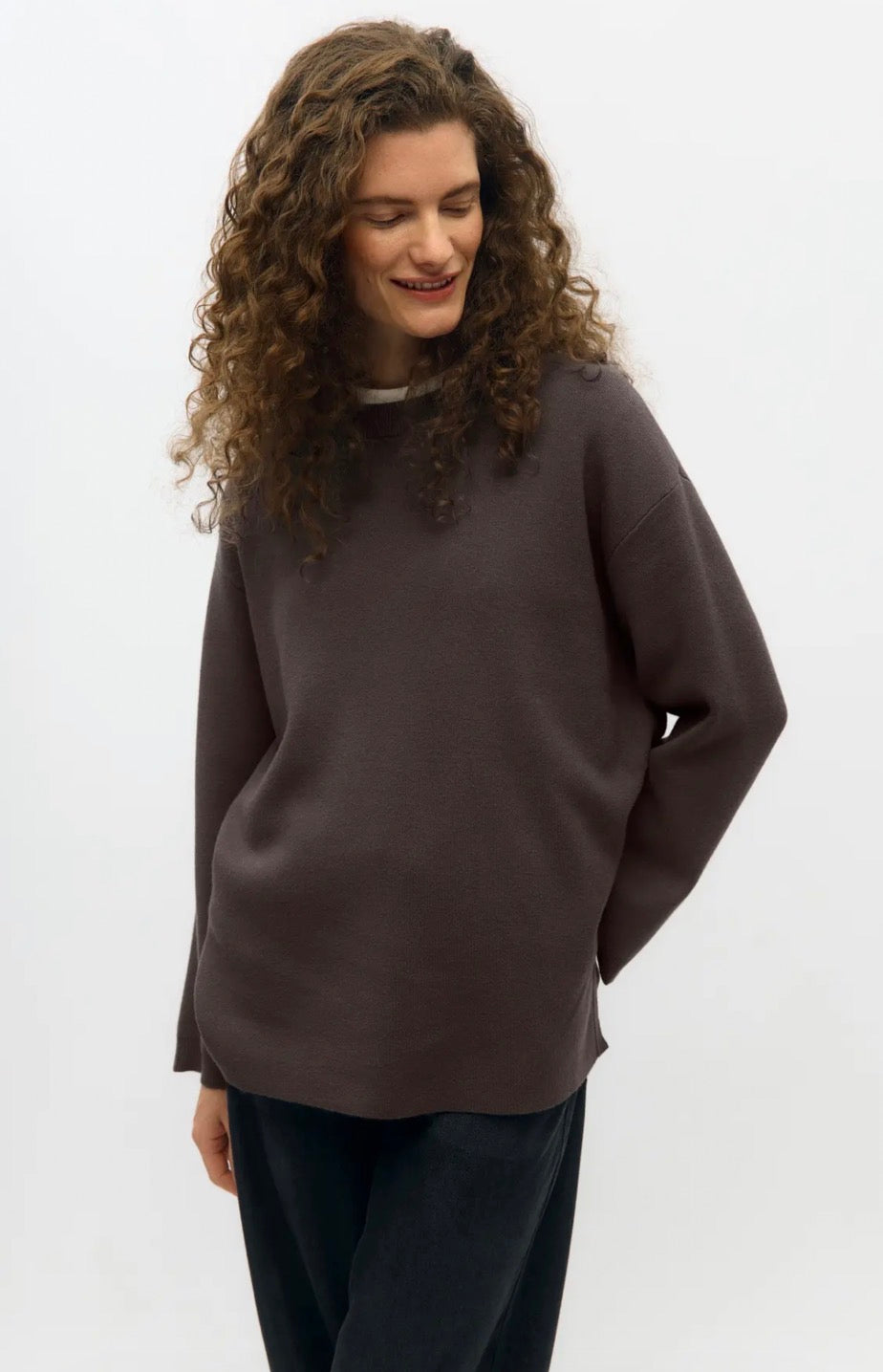 Pullover „Objreynard“ Seal Brown