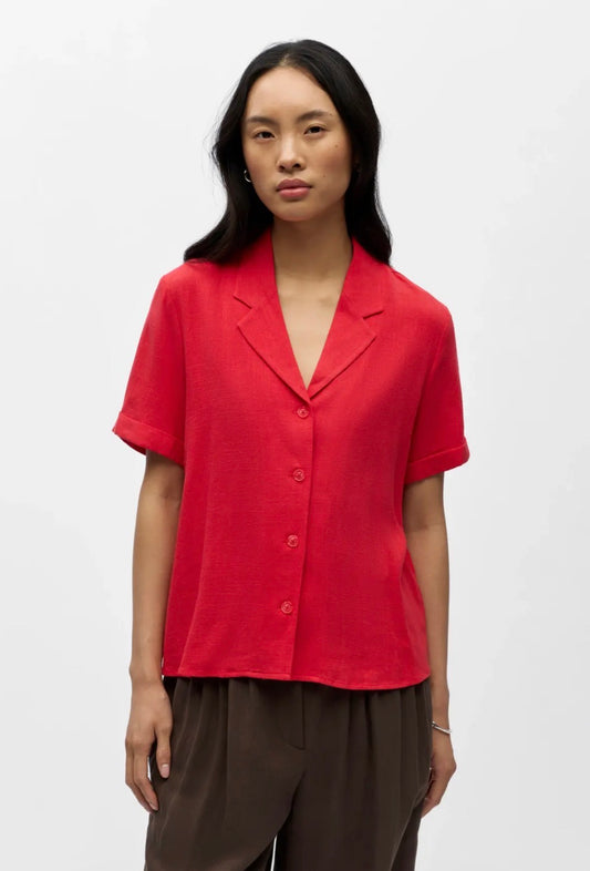 Bluse „Objsanne“ Rot