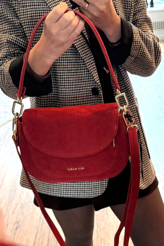 Tasche „Big Sister Suede-Red“
