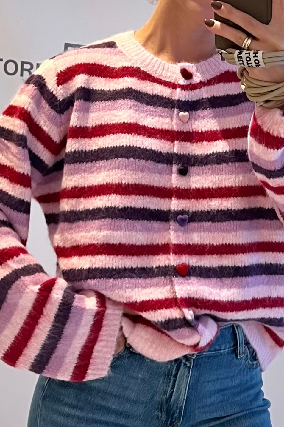Cardigan „17100“ Pink