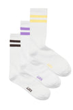 JXBASIC TENNIS SOCK 3-PACK
