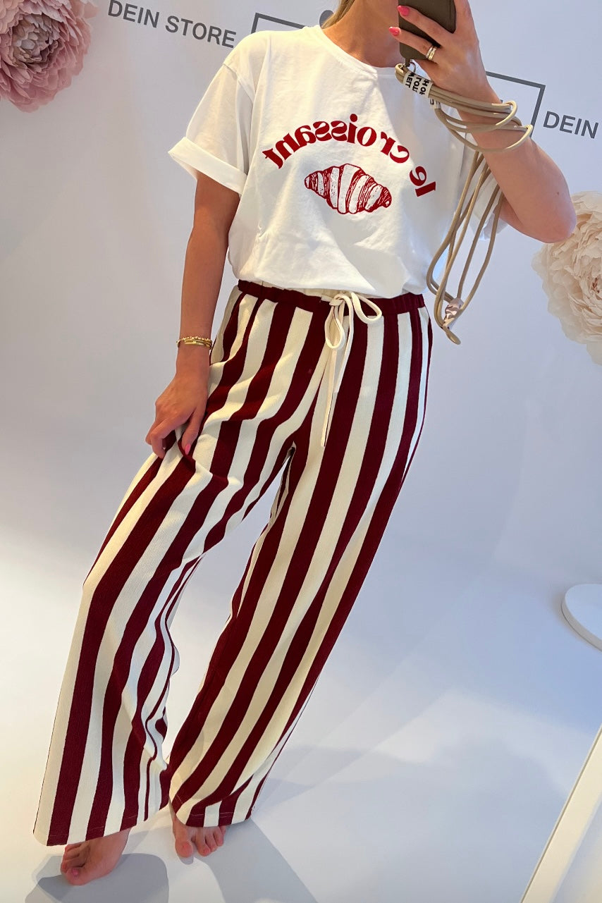 Hose „2401178“ Bordeaux