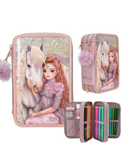 TOPModel 3 Fach Federtasche VIVA VIOLET