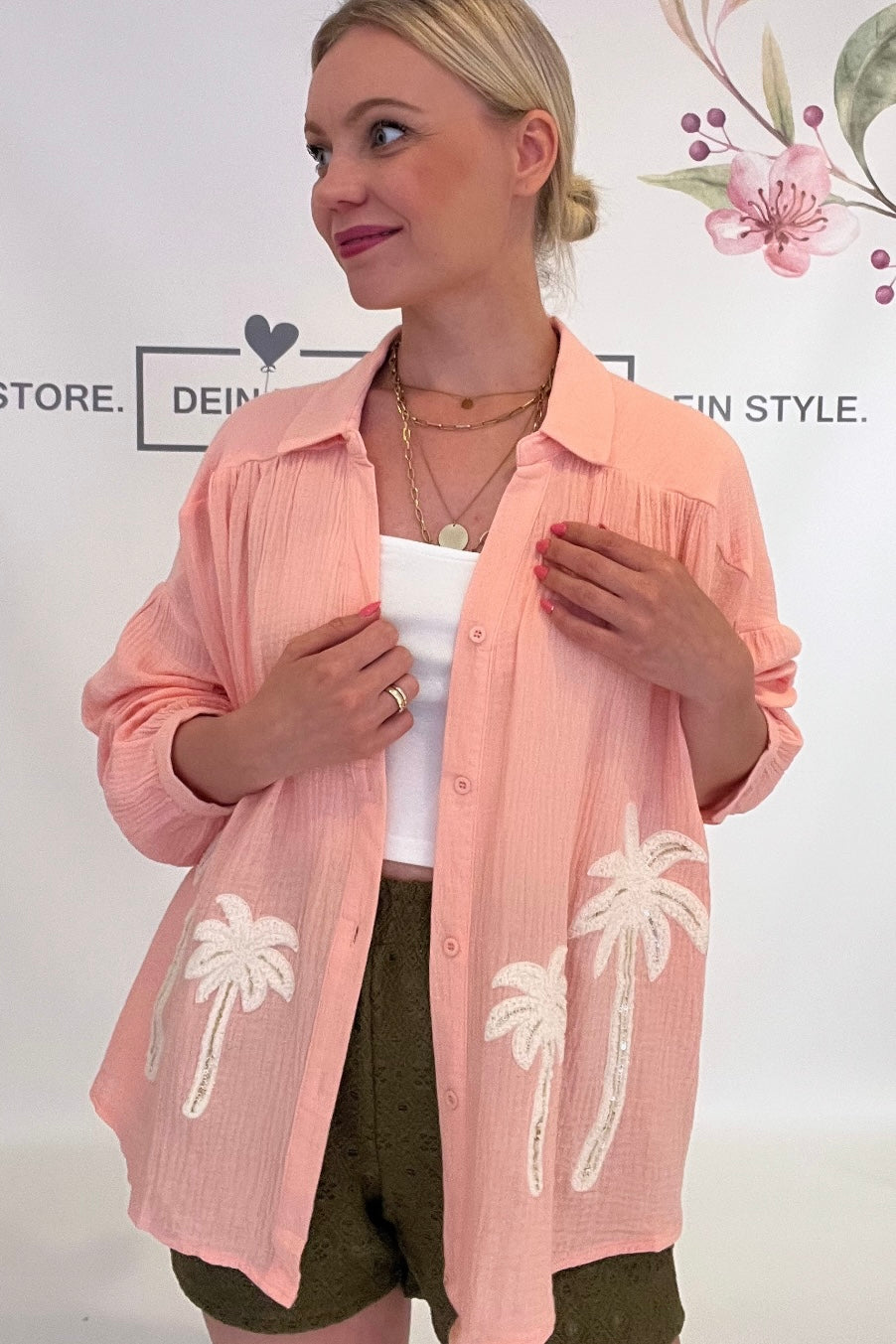 Bluse „697“ Peach