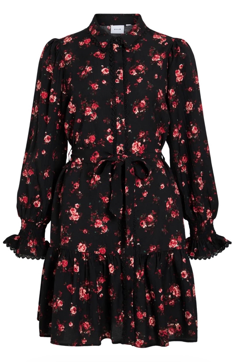 VICLO ROSE LS SHIRT DRESS