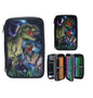 Dino World 3 Fach Federtasche LED GALAXY