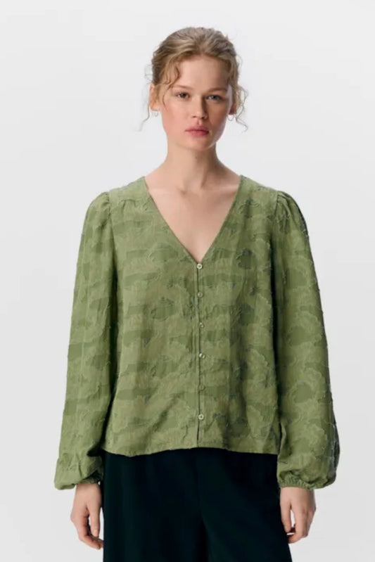 Bluse „Objsiki“ Oliv