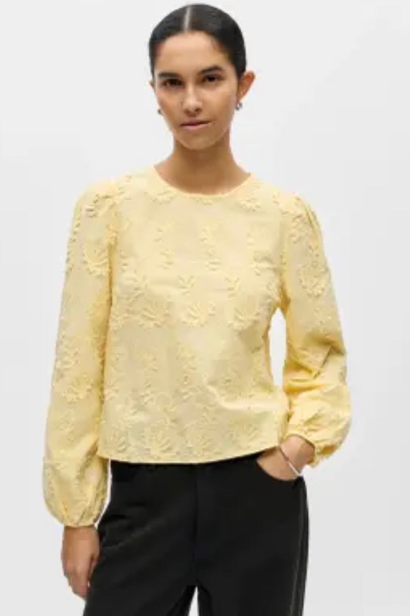 Bluse „Objmya“ Gelb