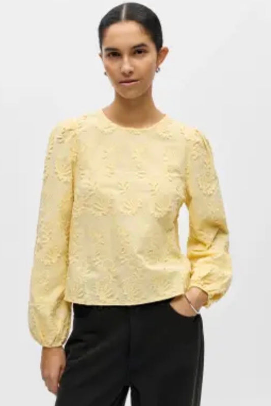 Bluse „Objmya“ Gelb