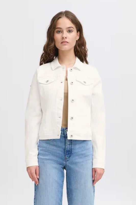 Jeansjacke „20122817“ Weiß