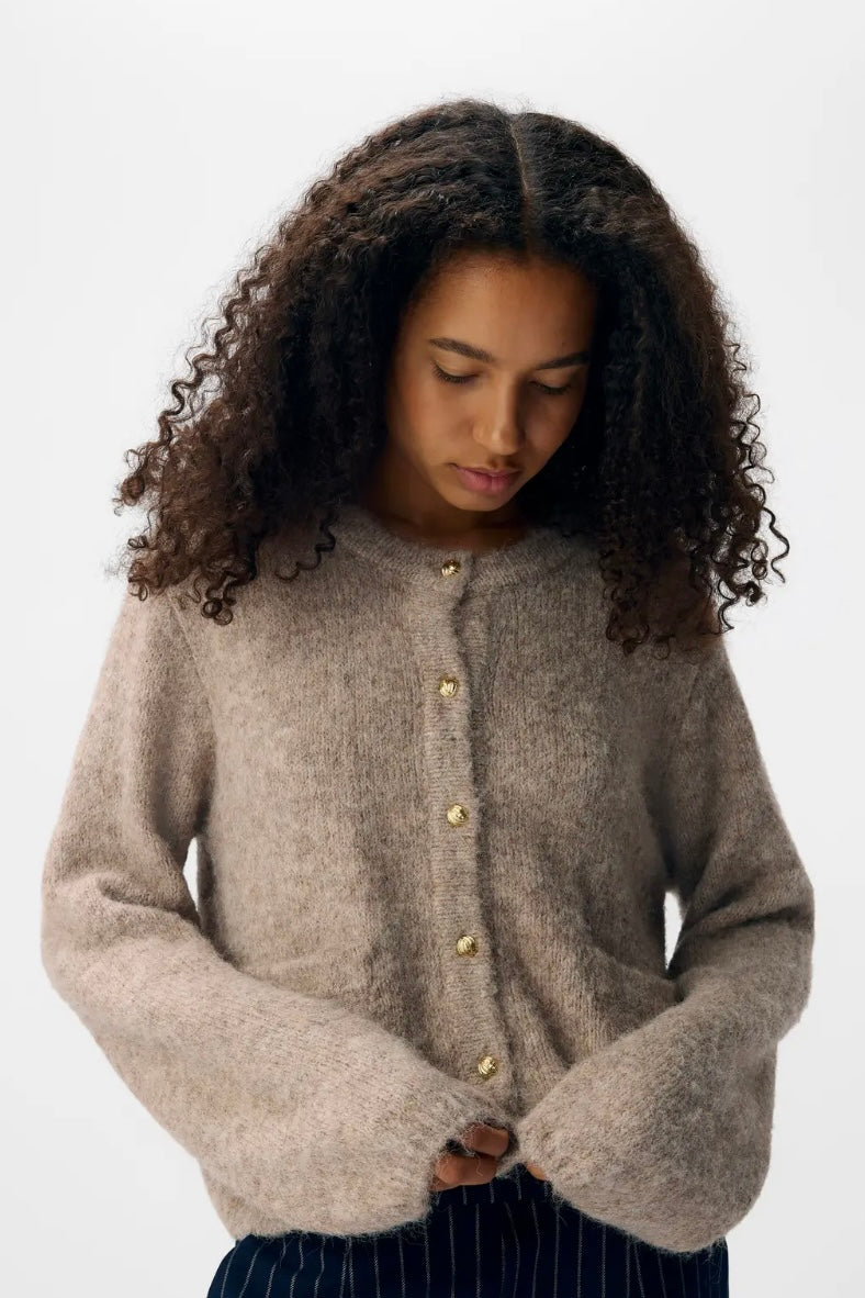 Cardigan „Objsaggia“ Humus/Melange