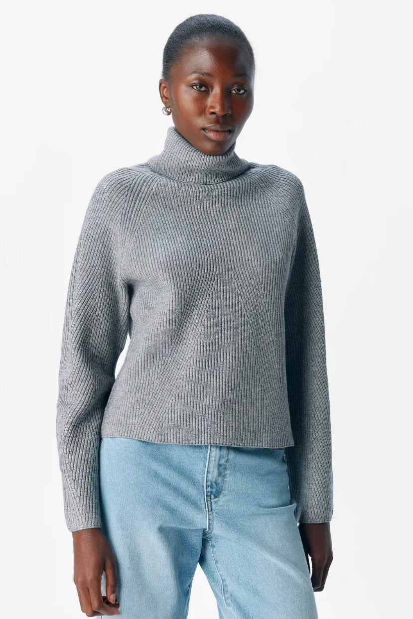 Pullover „Objviola“ Grau