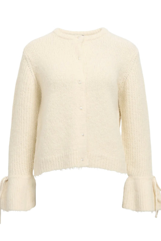 Cardigan „Objsalika“ Creme