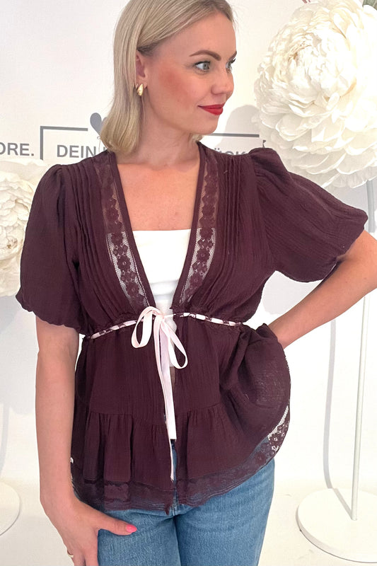 Bluse „2134“ Bordeaux