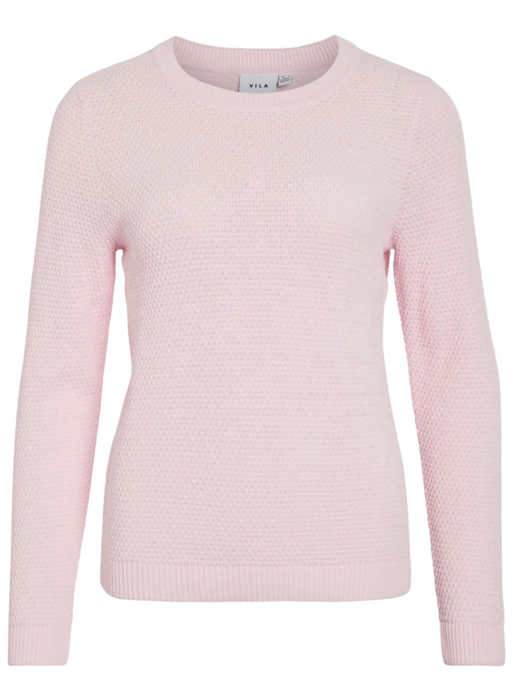 VIDALO O-NECK L/S KNIT TOP Rosa